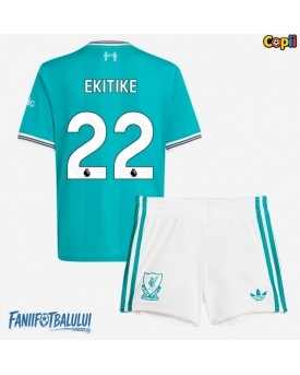 Liverpool Hugo Ekitike #22 Echipament de Fotbal Replică 2025-26 Copii Treilea (+ Șorturi)